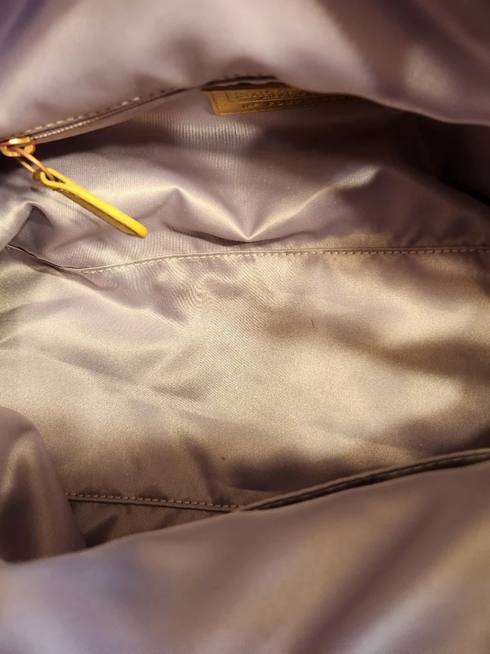 Coach 2010 Ashley Floral Iris Canvas and Metallic Gold Leather Satchel NWOT - Picture 7 of 7
